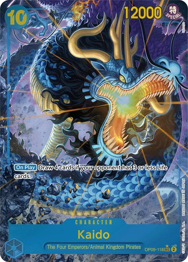 Awakening of the New Era 英語版 Kaido OP05-118 · パラレル 3 カード表面