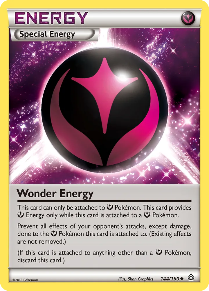 XY—Primal Clash 영어판 Wonder Energy 144 카드 앞면
