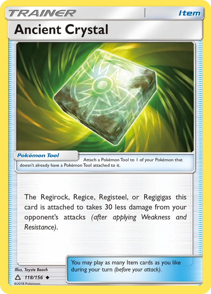 Sun & Moon—Ultra Prism 영어판 Ancient Crystal 118 카드 앞면
