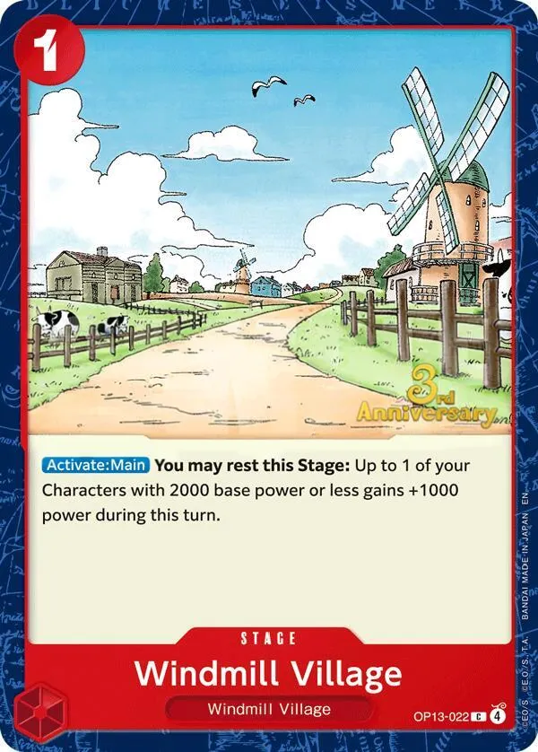 Carrying on His Will 영어판 Windmill Village OP13-022 · 기념 대회 카드 앞면