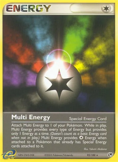 EX Sandstorm 영어판 Multi Energy 93 카드 앞면