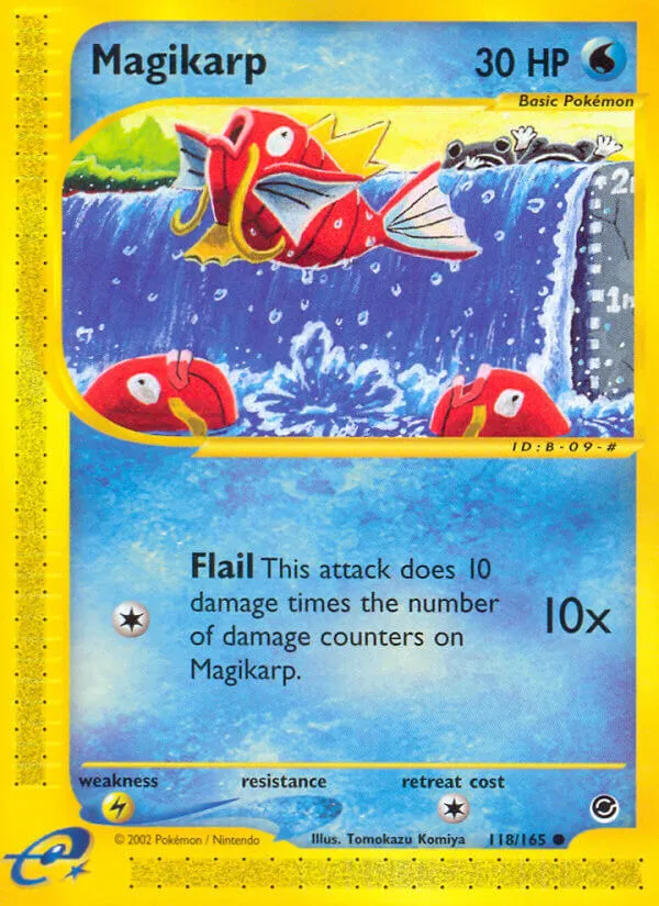 Expedition Base Set 英語版 Magikarp 118 カード表面