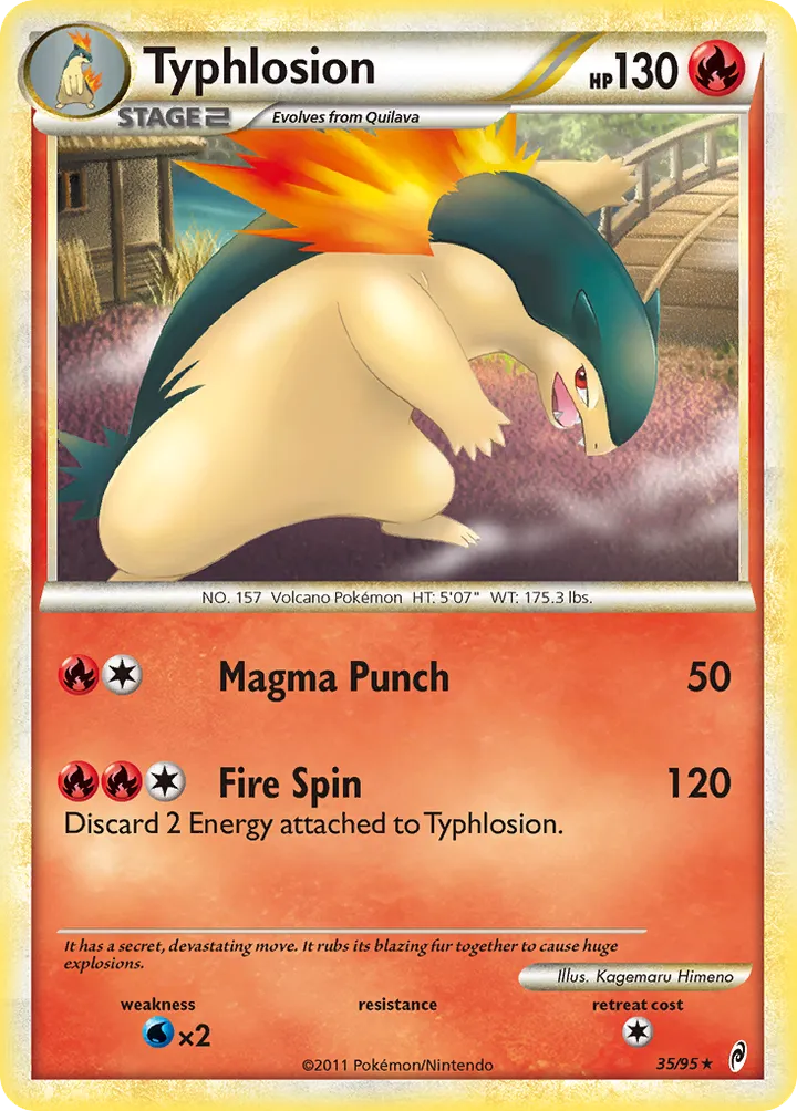 Pokémon TCG: Call of Legends 英語版 Typhlosion 35 カード表面