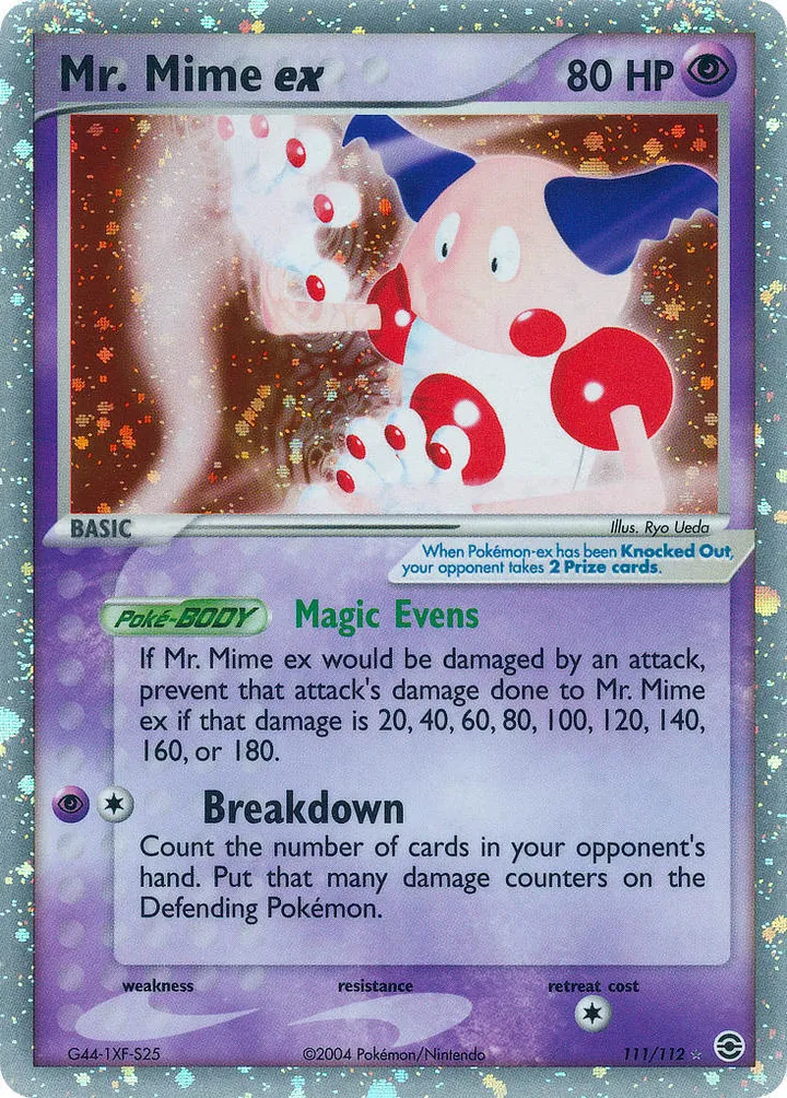 EX FireRed & LeafGreen 英語版 Mr. Mime ex 111 カード表面