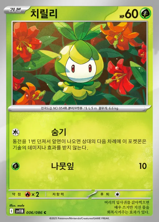Front of 치릴리 6, 블랙볼트 Korean