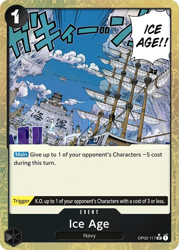 Paramount War 英語版 Ice Age OP02-117 · パラレル 6 カード表面