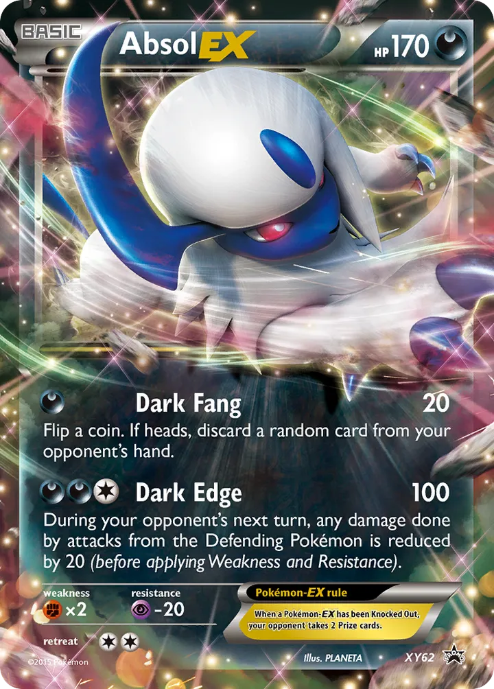XY Black Star Promos 英語版 Absol-EX XY62 カード表面