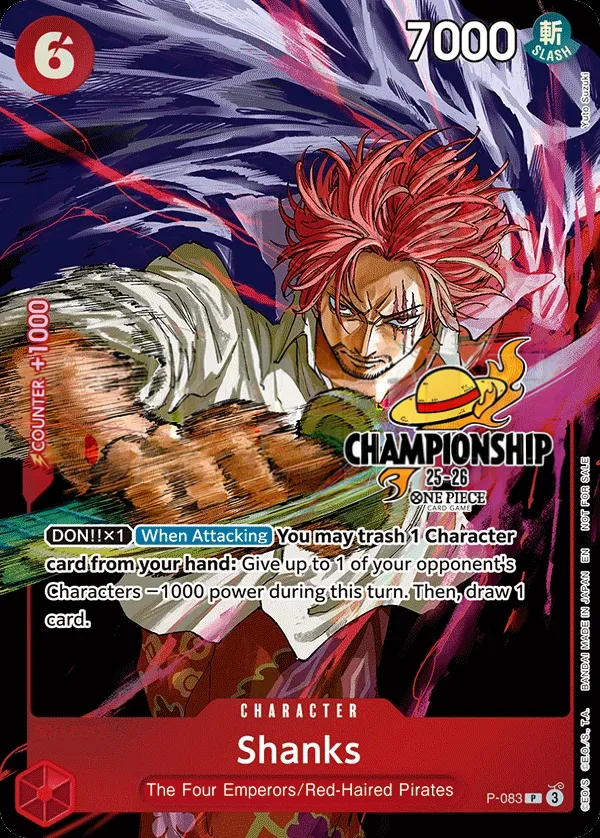 Promotion Cards 영어판 Shanks P-083 · 패럴렐 2 카드 앞면