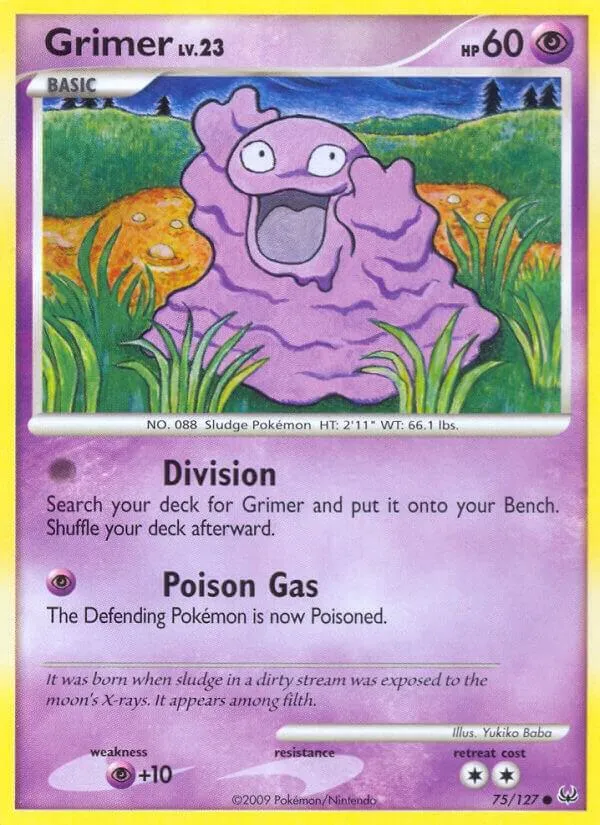 Platinum 英語版 Grimer 75 カード表面