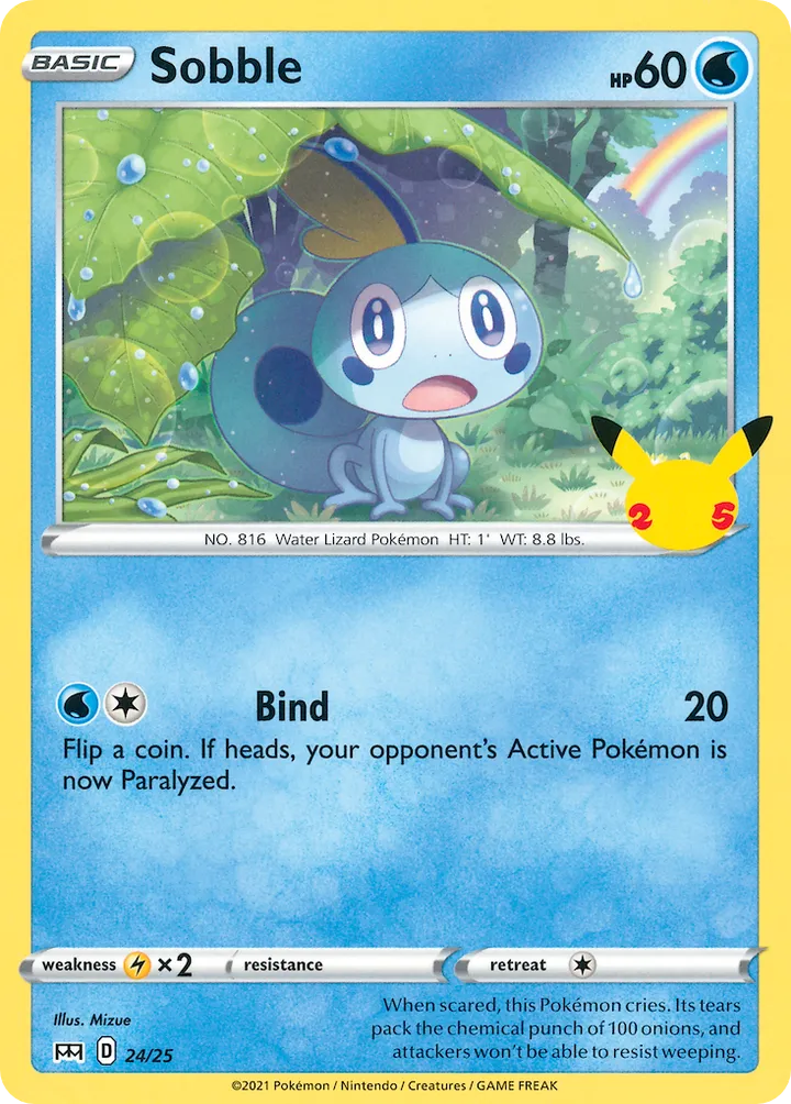McDonald's Collection 2021 英語版 Sobble 24 カード表面