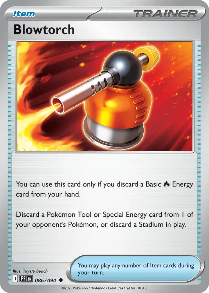 Mega Evolution—Phantasmal Flames 영어판 Blowtorch 86 카드 앞면