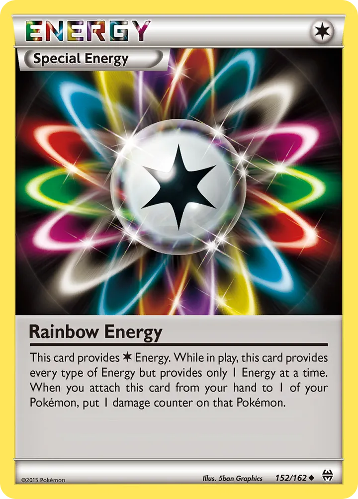 XY—BREAKthrough 英語版 Rainbow Energy 152 カード表面