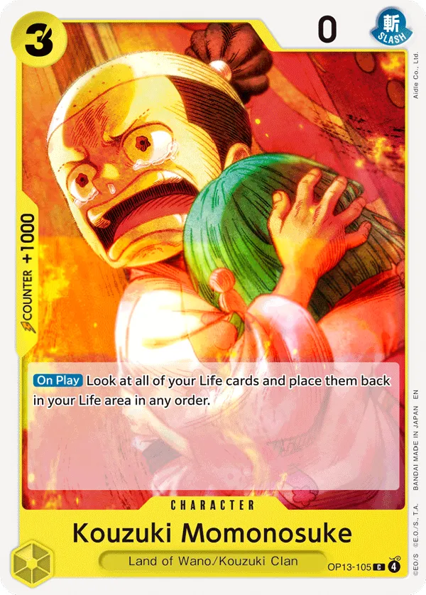 Carrying on His Will 英語版 Kouzuki Momonosuke OP13-105 カード表面