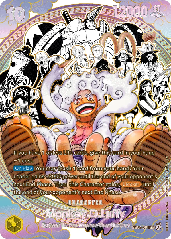 Egghead Crisis 英語版 Monkey.D.Luffy EB04-061 · パラレル 2 カード表面