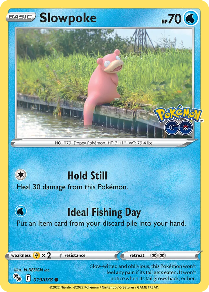 Pokémon TCG: Pokémon GO 英語版 Slowpoke 19 カード表面