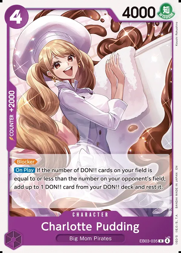 One Piece Heroines Edition 英語版 Charlotte Pudding EB03-035 · 再録 カード表面