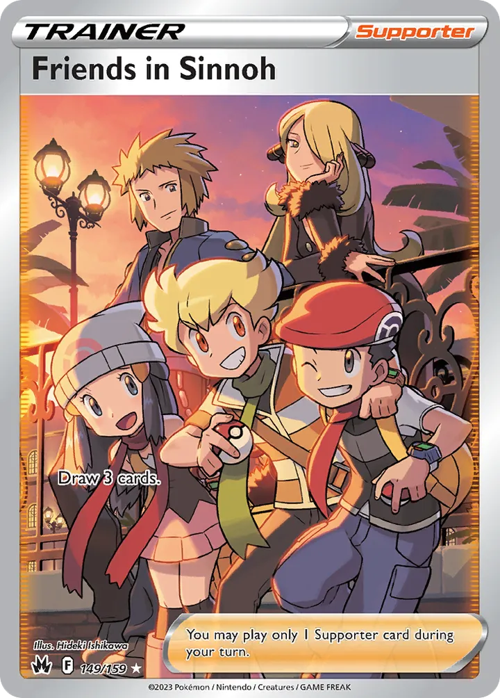 Crown Zenith 英語版 Friends in Sinnoh 149 カード表面