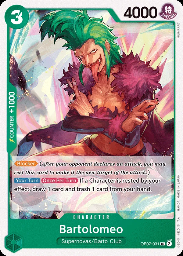 500 Years in the Future 英語版 Bartolomeo OP07-031 カード表面