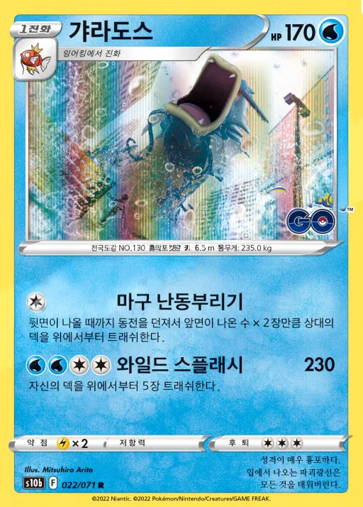 Front of 갸라도스 22, Pokémon GO Korean