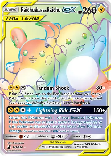 Raichu & Alolan Raichu GX 241 $151.43