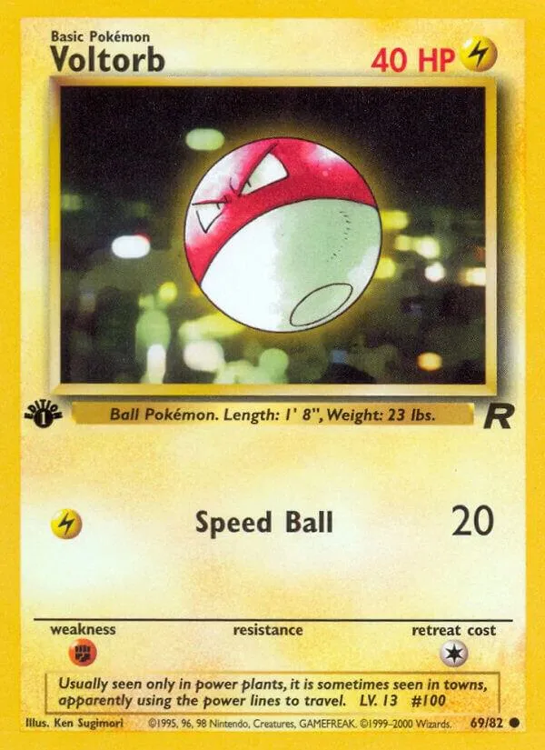 Team Rocket 英語版 Voltorb 69 カード表面