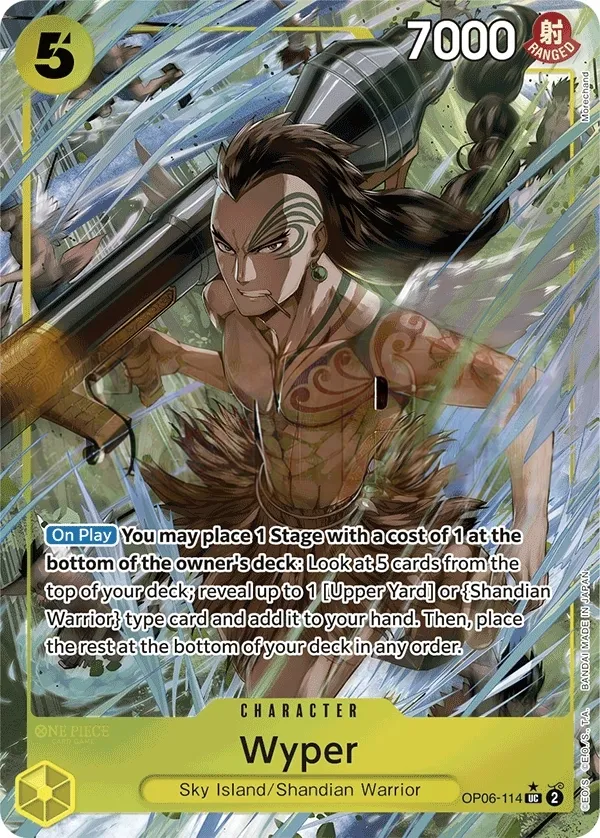 Wings of the Captain 영어판 Wyper OP06-114 · 패럴렐 3 카드 앞면