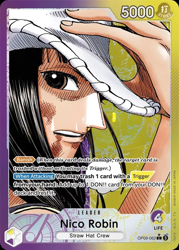 Front of Nico Robin OP09-062 · Parallel, Emperors in the New World English