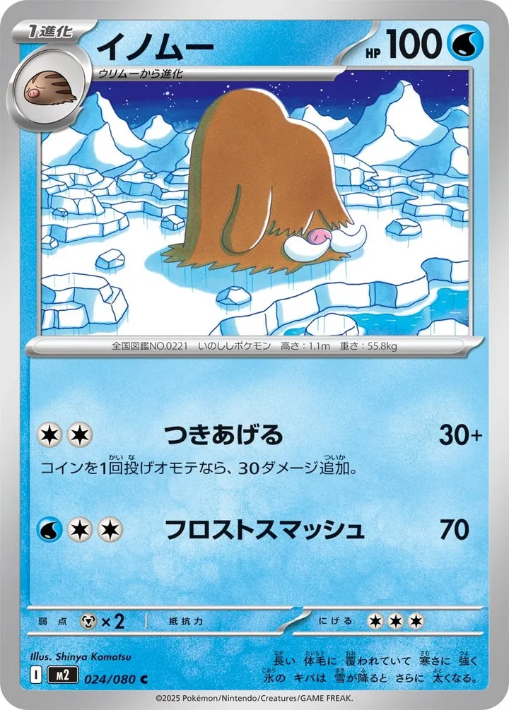 Front of Piloswine 24, インフェルノX Japanese