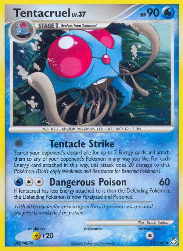 Diamond & Pearl—Legends Awakened 영어판 Tentacruel 75 카드 앞면