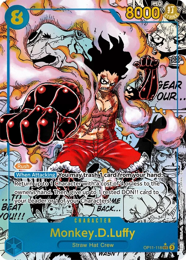 Front of Monkey.D.Luffy OP11-118 · Parallel 2, A Fist of Divine Speed English