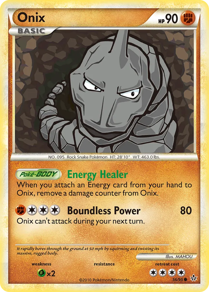 HS—Unleashed 영어판 Onix 56 카드 앞면