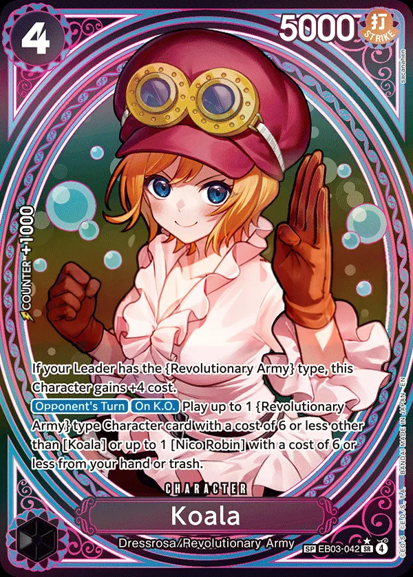 One Piece Heroines Edition 英語版 Koala EB03-042 · パラレル 2 カード表面