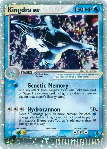 Kingdra ex 92 $82.99