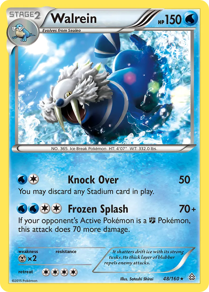 XY—Primal Clash 英語版 Walrein 48 カード表面