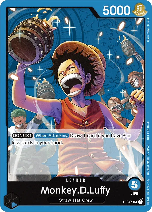 Promotion Cards 영어판 Monkey.D.Luffy P-047 카드 앞면