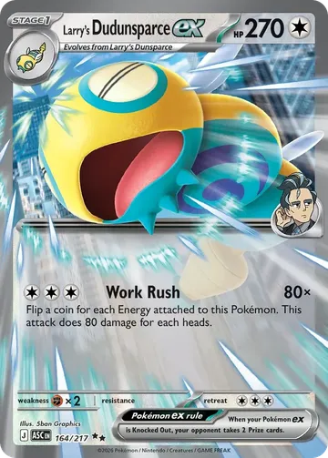 Larry's Dudunsparce ex 164 $0.65