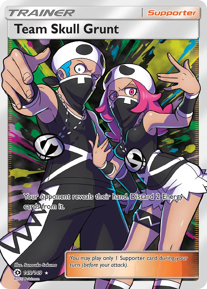 Sun & Moon 영어판 Team Skull Grunt 149 카드 앞면