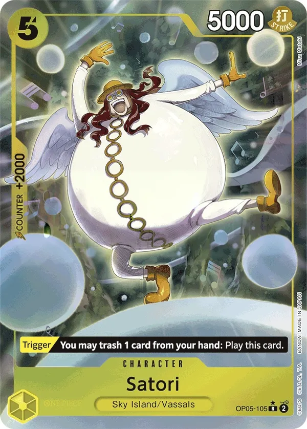 Awakening of the New Era 영어판 Satori OP05-105 · 패럴렐 3 카드 앞면