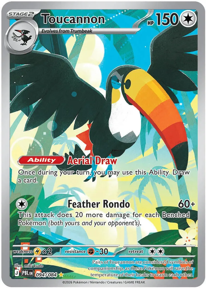 Mega Evolution—Pitch Black 英語版 Toucannon 94 カード表面