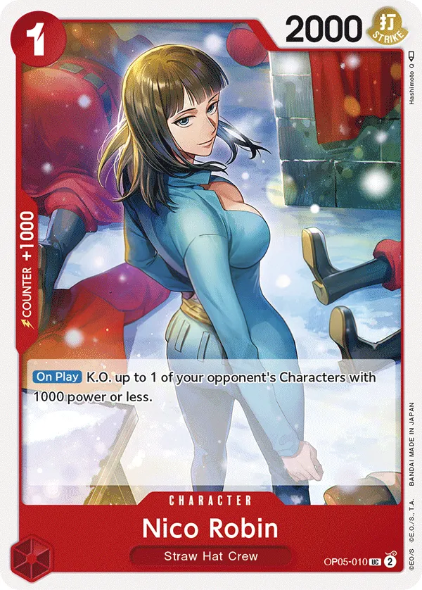 Awakening of the New Era 영어판 Nico Robin OP05-010 카드 앞면