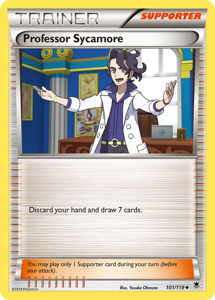XY—Phantom Forces 영어판 Professor Sycamore 101 카드 앞면