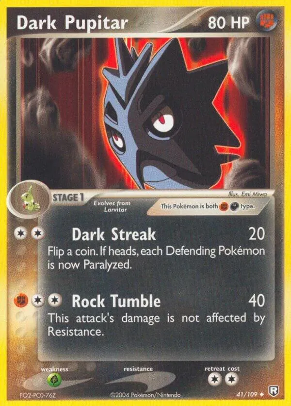 EX Team Rocket Returns 영어판 Dark Pupitar 41 카드 앞면