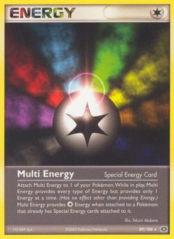 EX Emerald 영어판 Multi Energy 89 카드 앞면