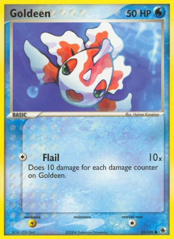 EX Ruby & Sapphire 英語版 Goldeen 55 カード表面