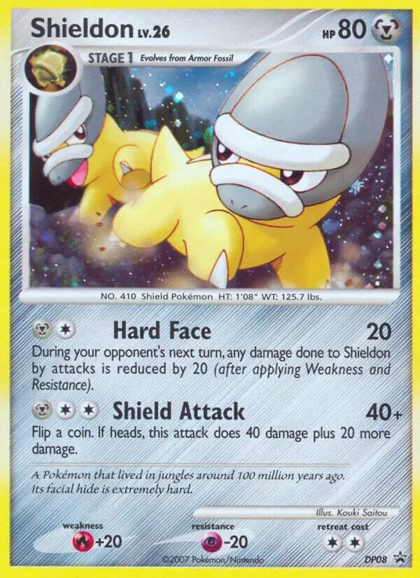 DP Black Star Promos 영어판 Shieldon DP08 카드 앞면