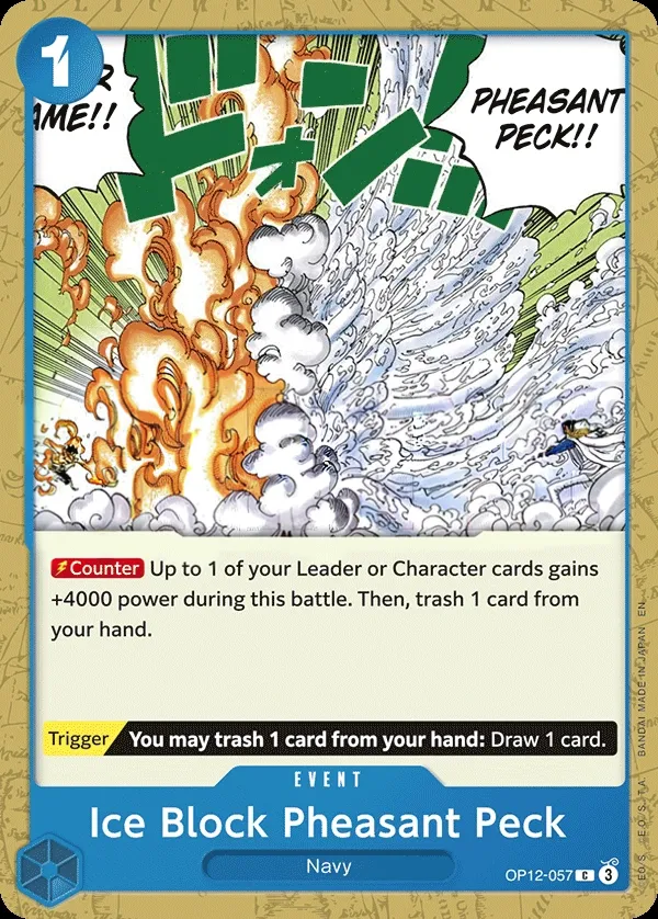 Legacy of the Master 영어판 Ice Block Pheasant Peck OP12-057 카드 앞면