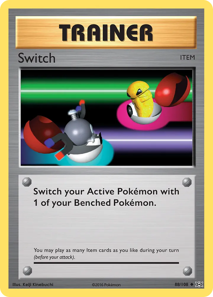 XY—Evolutions 英語版 Switch 88 カード表面