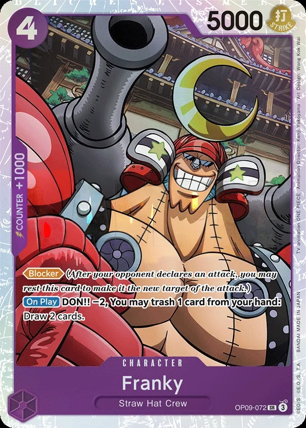 Emperors in the New World 영어판 Franky OP09-072 카드 앞면