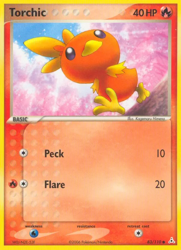 EX Holon Phantoms 英語版 Torchic 83 カード表面