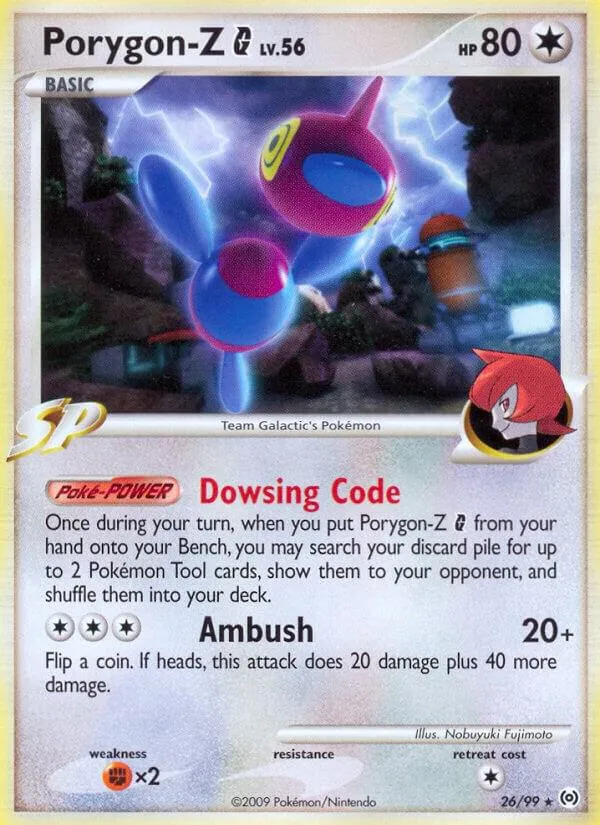 Platinum—Arceus 英語版 Porygon-Z G 26 カード表面